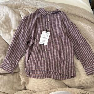 Zara Childs checkered shirt